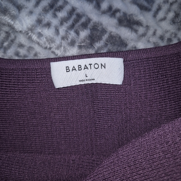 Babaton Deep Purple Ribbed Tank Top - Picture 3 of 3